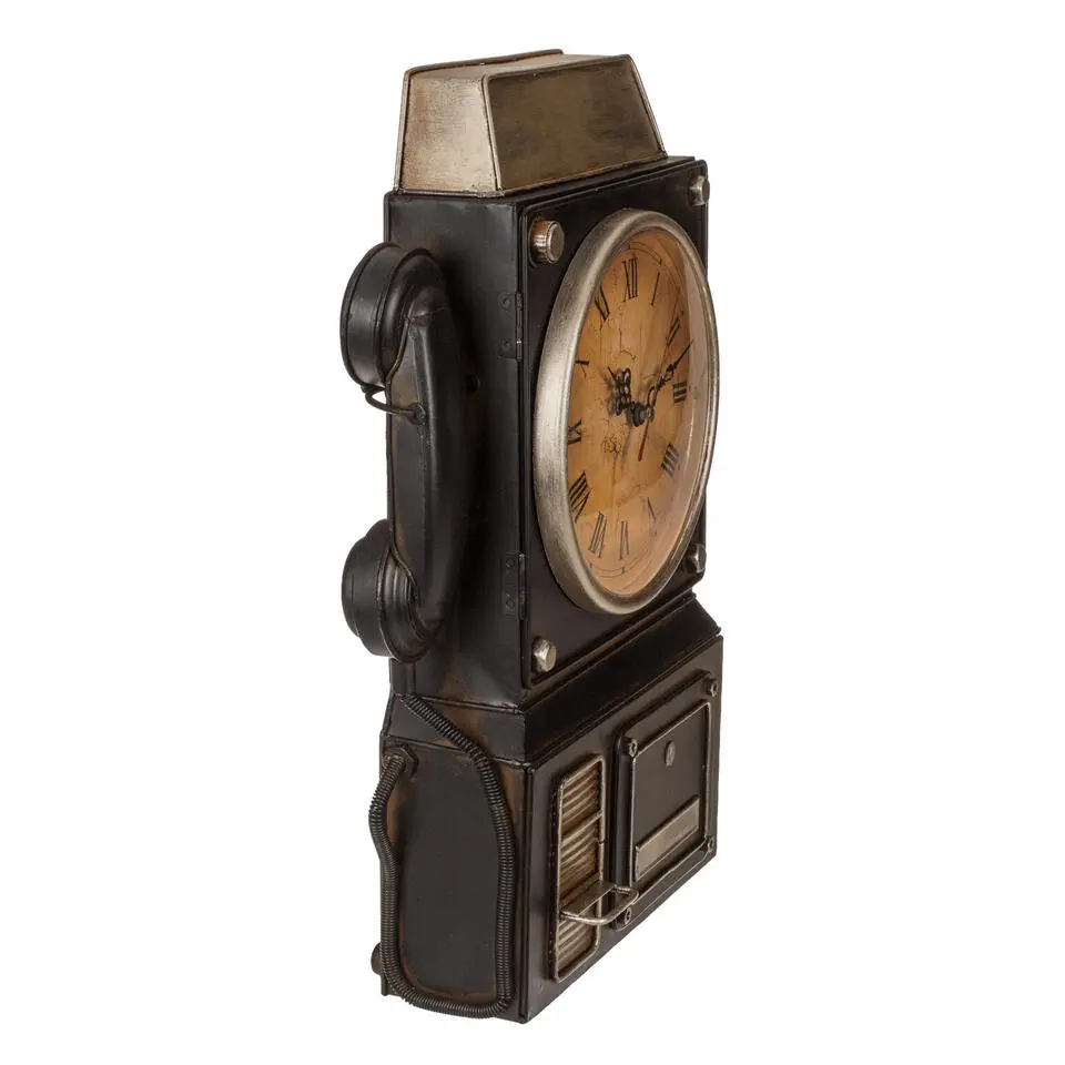 Out of the blue Sleutelkastje en klok - retro telefoon - metaal