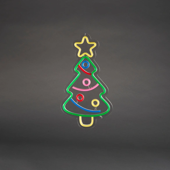 LED-Weihnachtsbaum, LxH: 22x40 cm, mehrfarbig