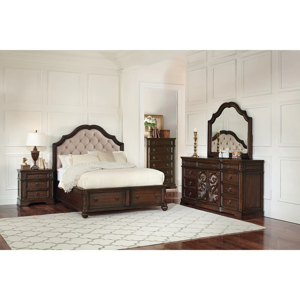 Covington Traditional 4-piece Storage Bedroom Set