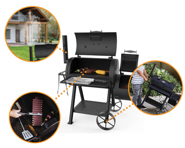Oklahoma Joe's Kids Play Toy BBQ Smoker Set with Real Smoke Effect