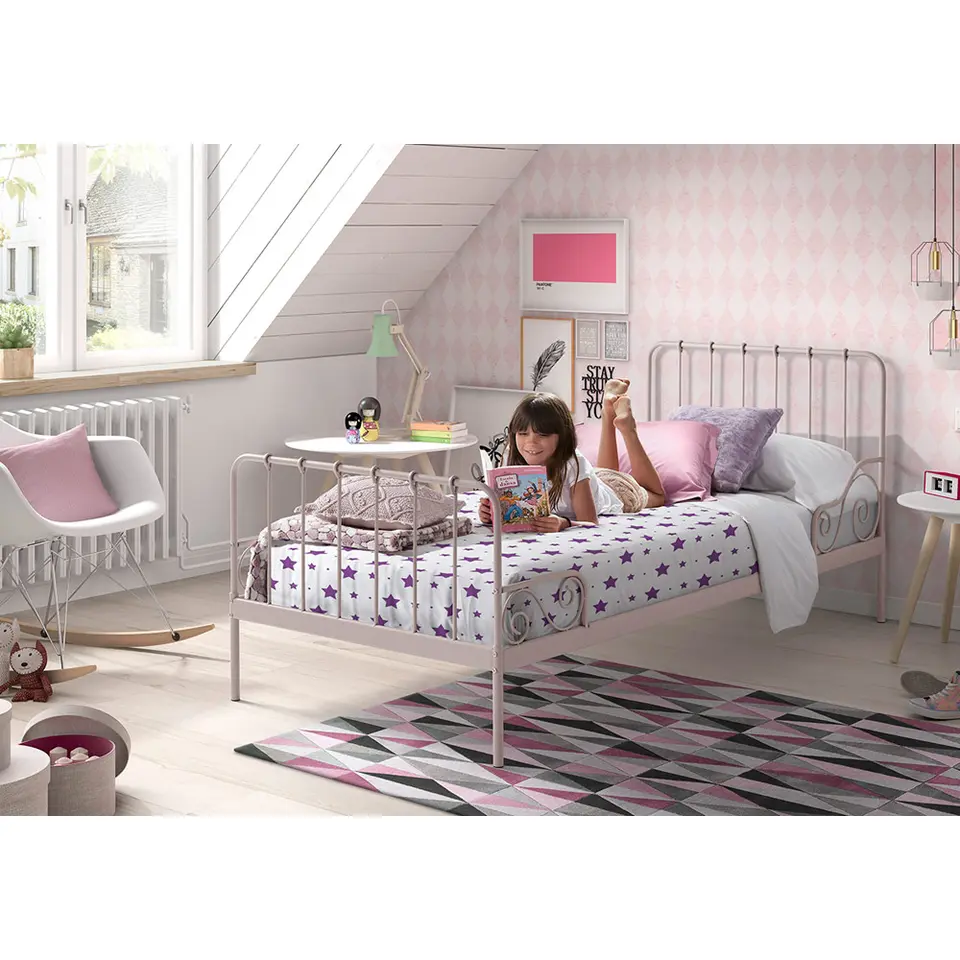 Vipack bed Alice - roze - 90x200 cm