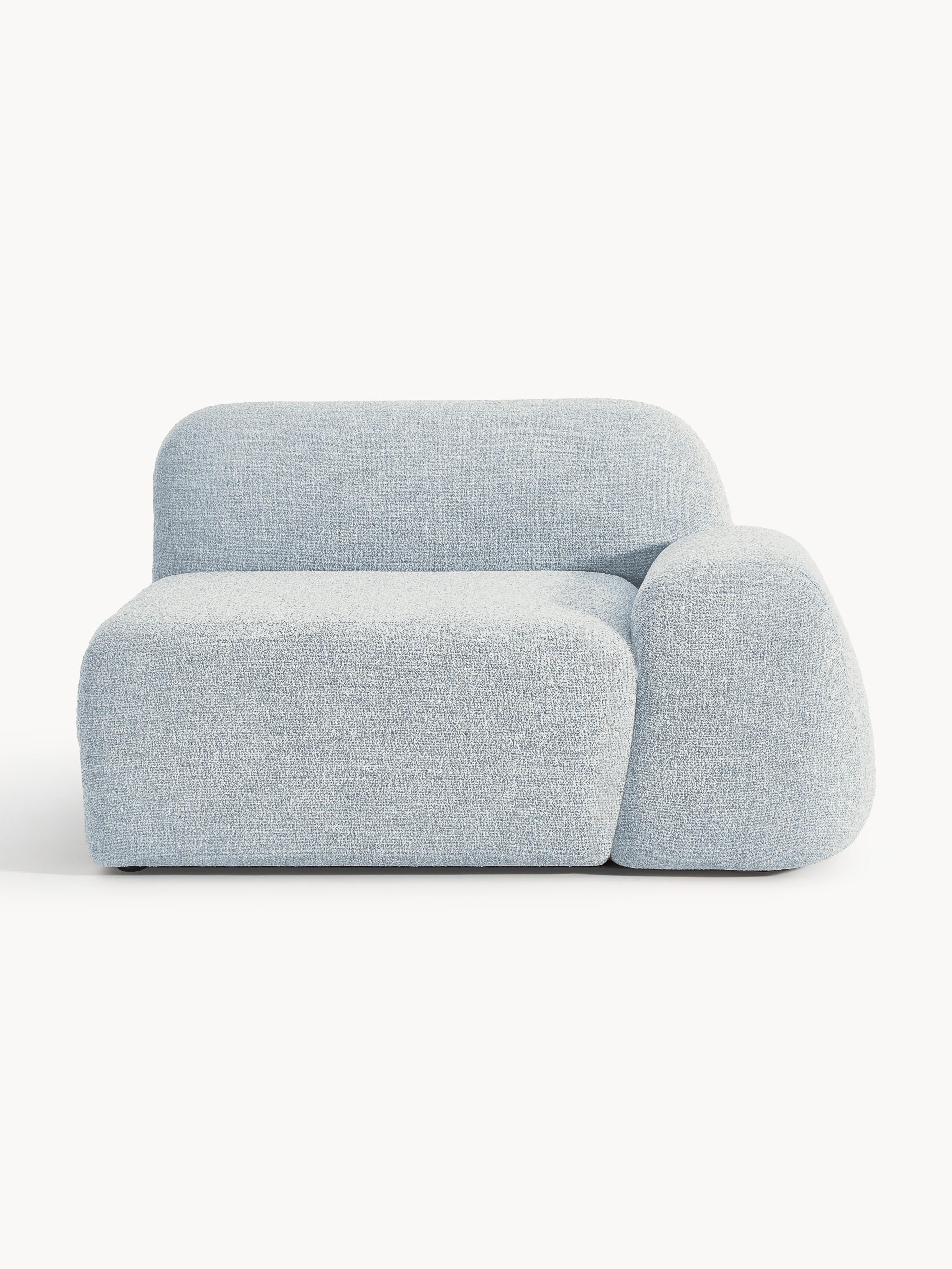 Eckmodul Wolke aus Bouclé