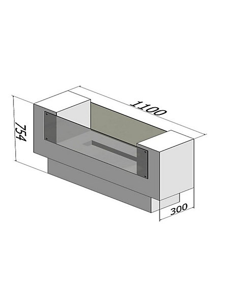 INSIGNIO - Cheminée autoportante Bio-Floor