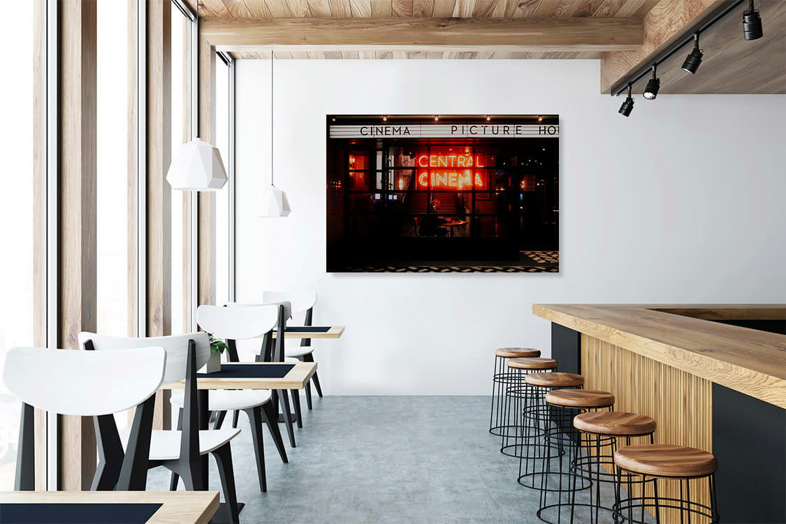 CENTRAL CINEMA - Photographie d'art d'Arnaud Moro 30x45 cm sur alu
