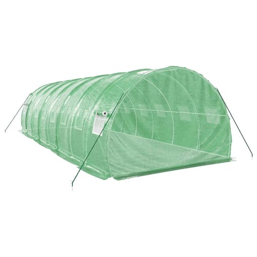 NNEVL Greenhouse with Steel Frame Green 24 m&sup2; 8x3x2 m