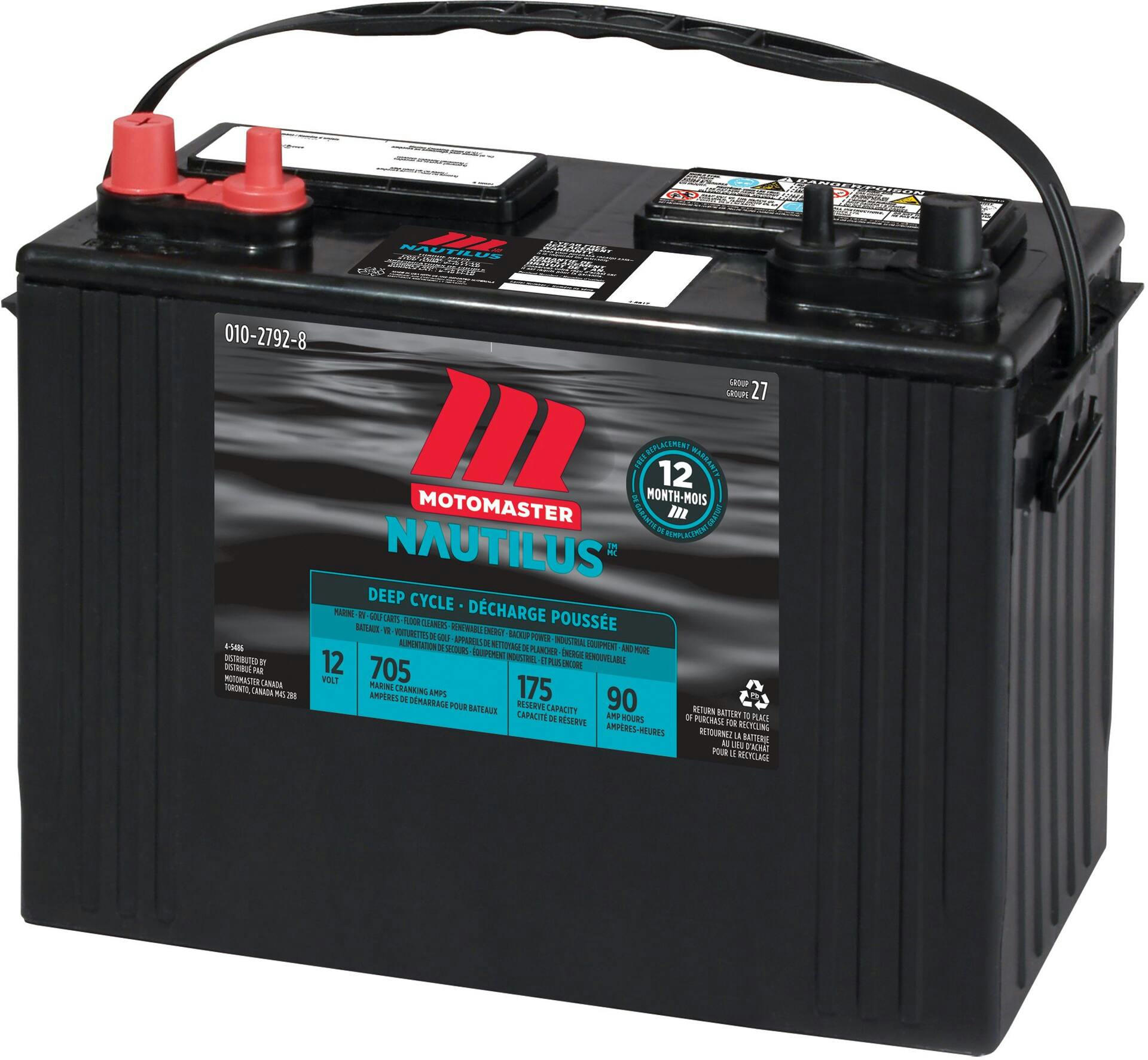 MOTOMASTER NAUTILUS Group Size 27 Deep Cycle Battery