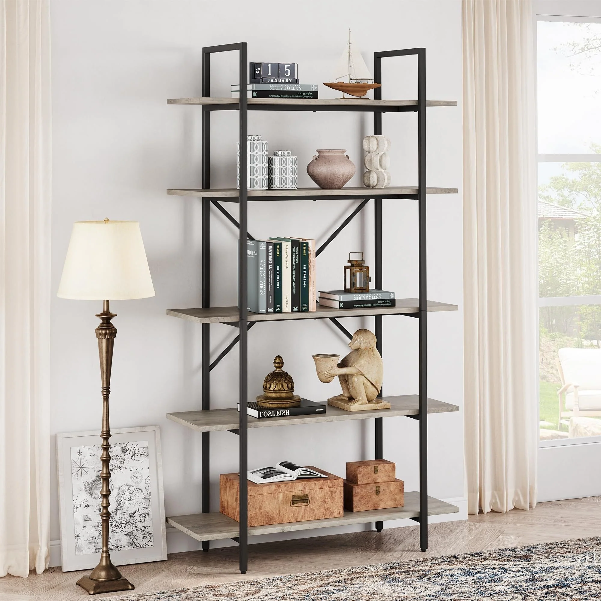 5 Tier Shelf Bookcase