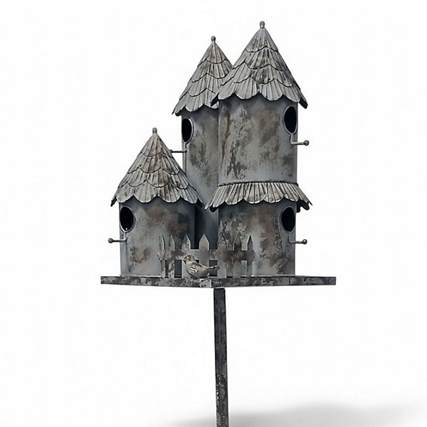 Nichoir oiseaux fer Tour 31x31x170cm