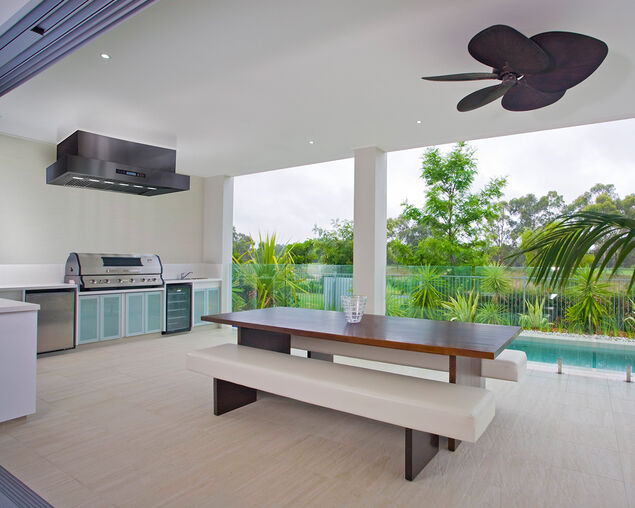 Excelsior Black Wall Mounted BBQ Rangehood - 1480 x 800mm