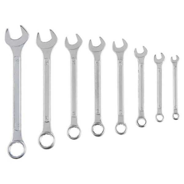 Klucze płasko-oczkowe 6-19mm zestaw 8szt Top Tools 35D356