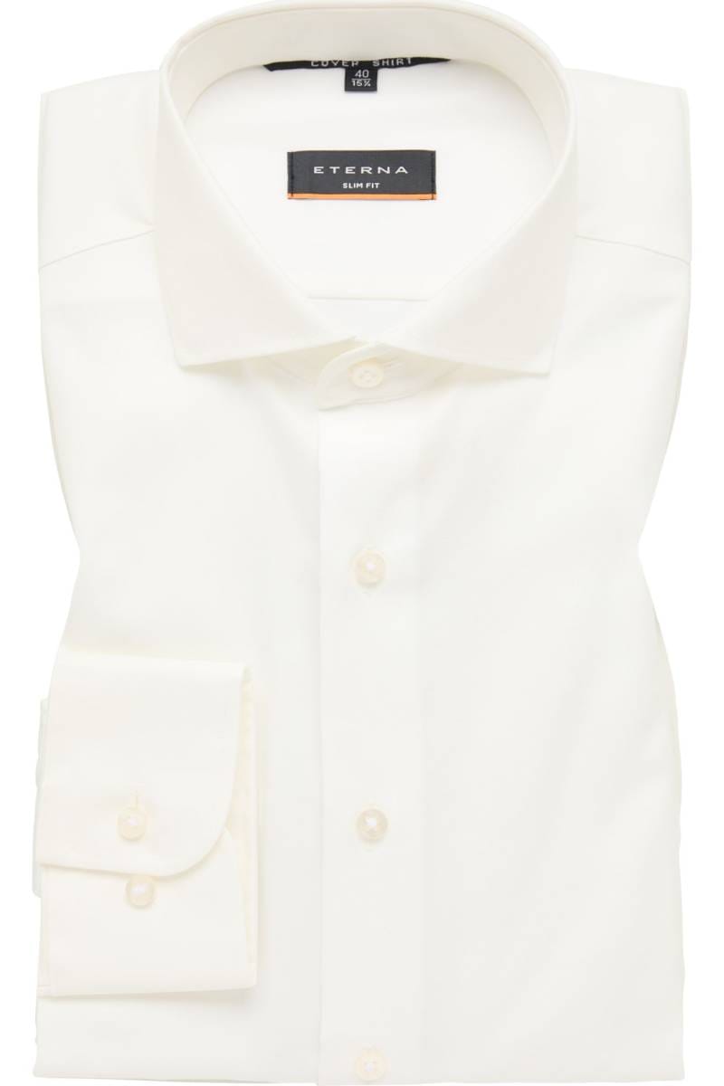 ETERNA Cover Shirt Slim Fit Hemd champagner, Einfarbig (extra langer Arm)