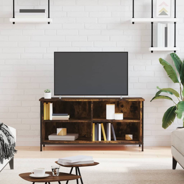 Szafka Pod Telewizor Stolik Półka Szafka RTV Brązowa 100x40x50 cm