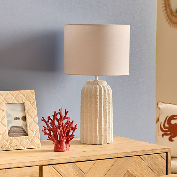 Lampe à poser Fernan blanc H50cm - Atmosphera