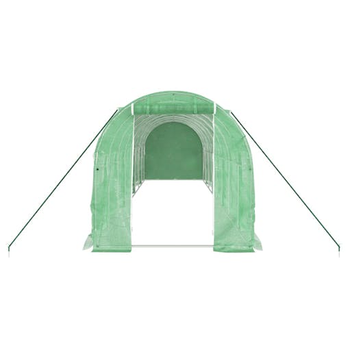 NNEVL Greenhouse with Steel Frame Green 16 m&sup2; 8x2x2 m