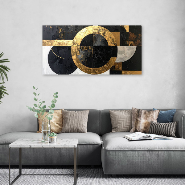 Obraz do salonu kuchni biura, Abstrakcja tekstura koła kształty 80x40