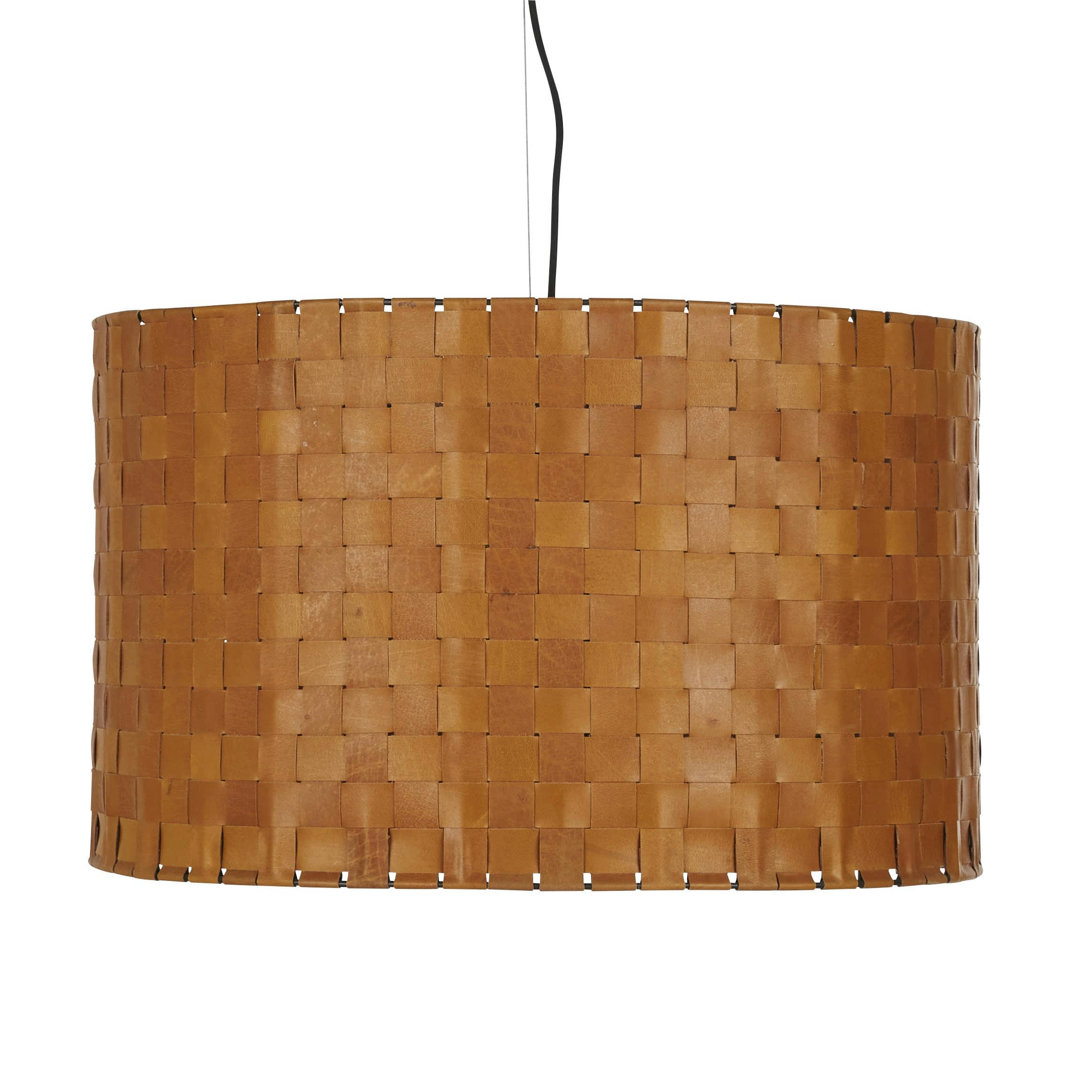 MOREEN - Suspension en cuir de buffle tressé