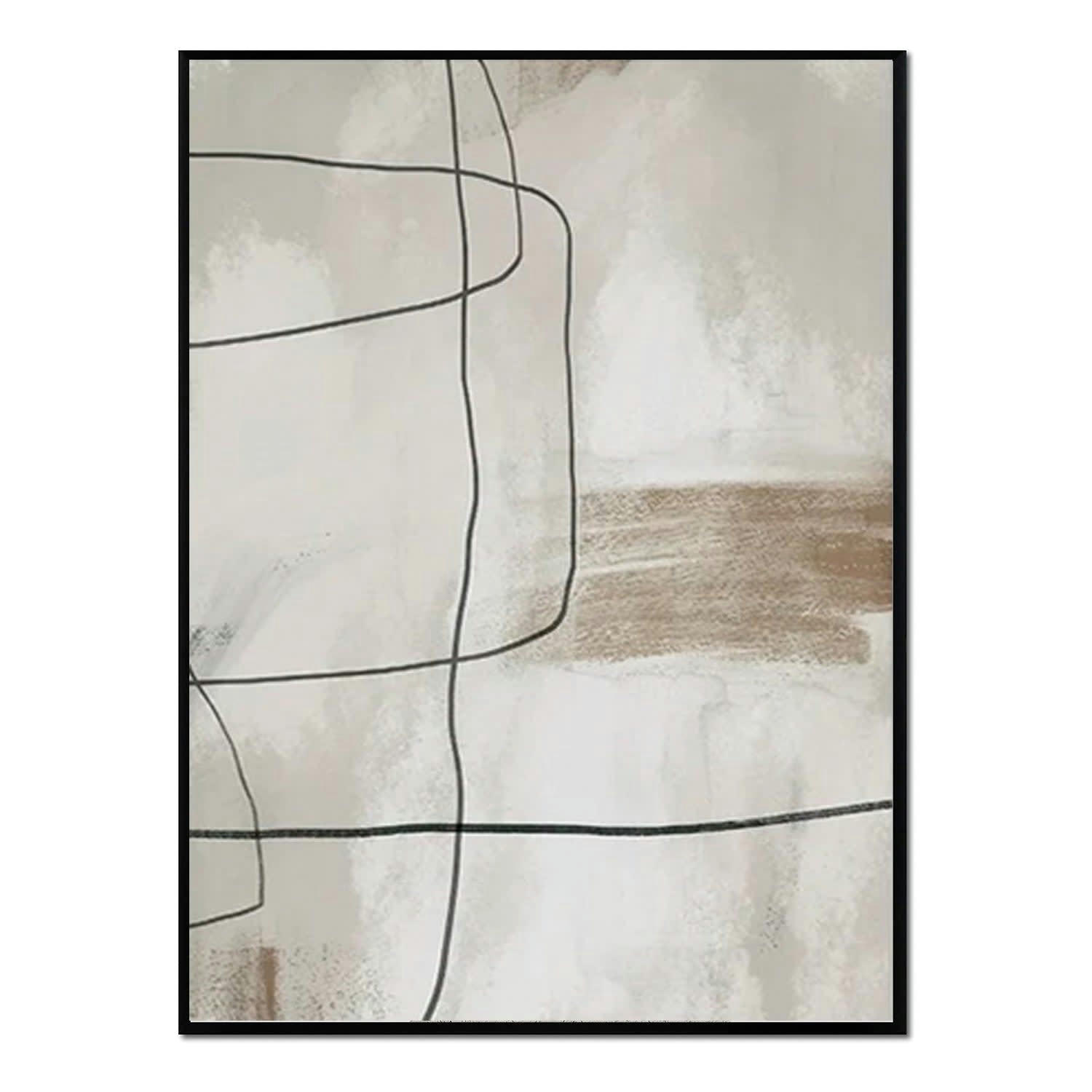 MINIMALISMO - Affiche avec cadre noir -  design minimaliste - 30x40