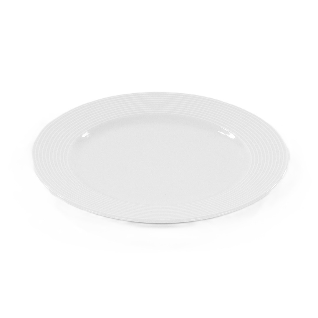 Talerz płytki 17 cm Yvette Biała Linea E755
