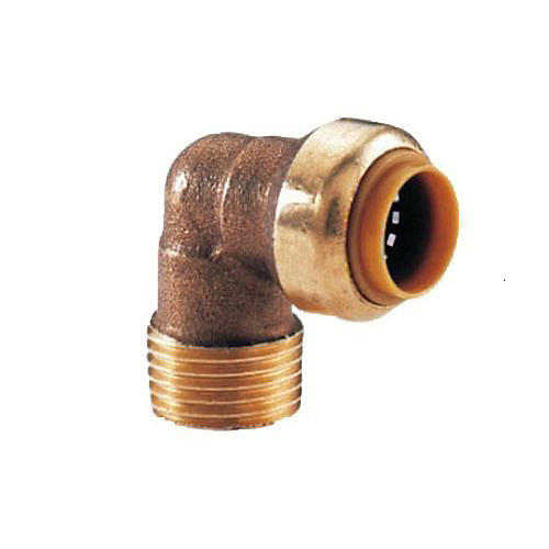 Coude 92 mâle à visser - Mâle : 15x21 Tube cuivre diam : ext. : 14