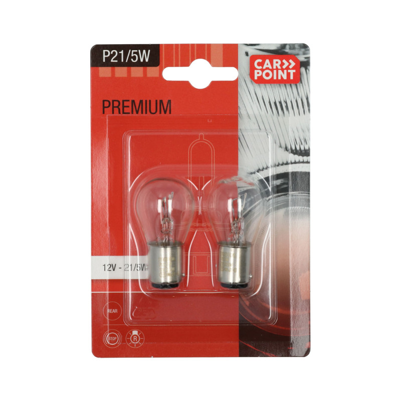 Ampoule Premium pour voiture P21/5W 2 pièces CARPOINT