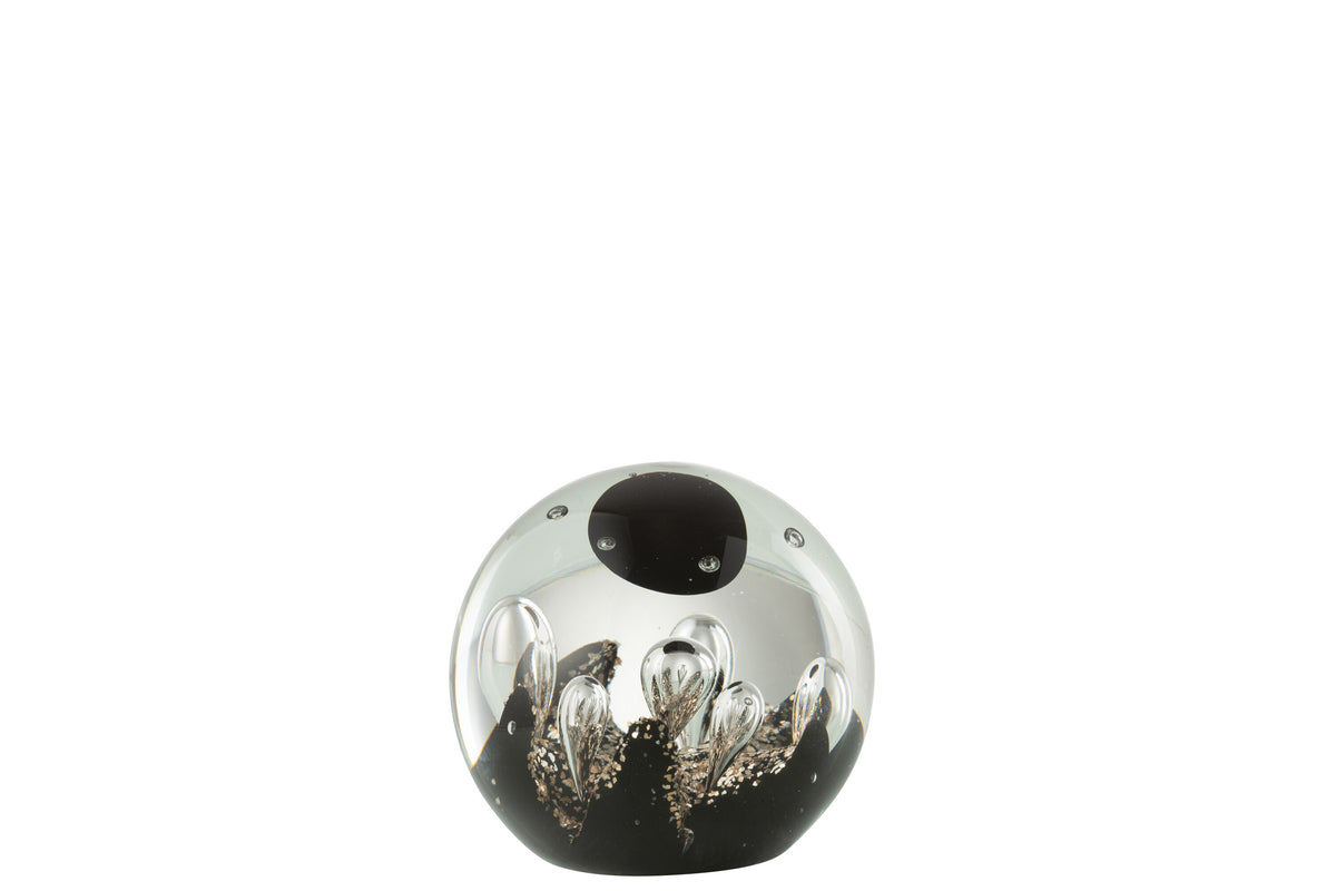 J-Line presse-papier Magic - glas - goud/zwart - small