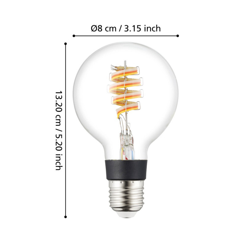 Ampoule LED connectée E27 RGBW Connect Z 4,9 W EGLO