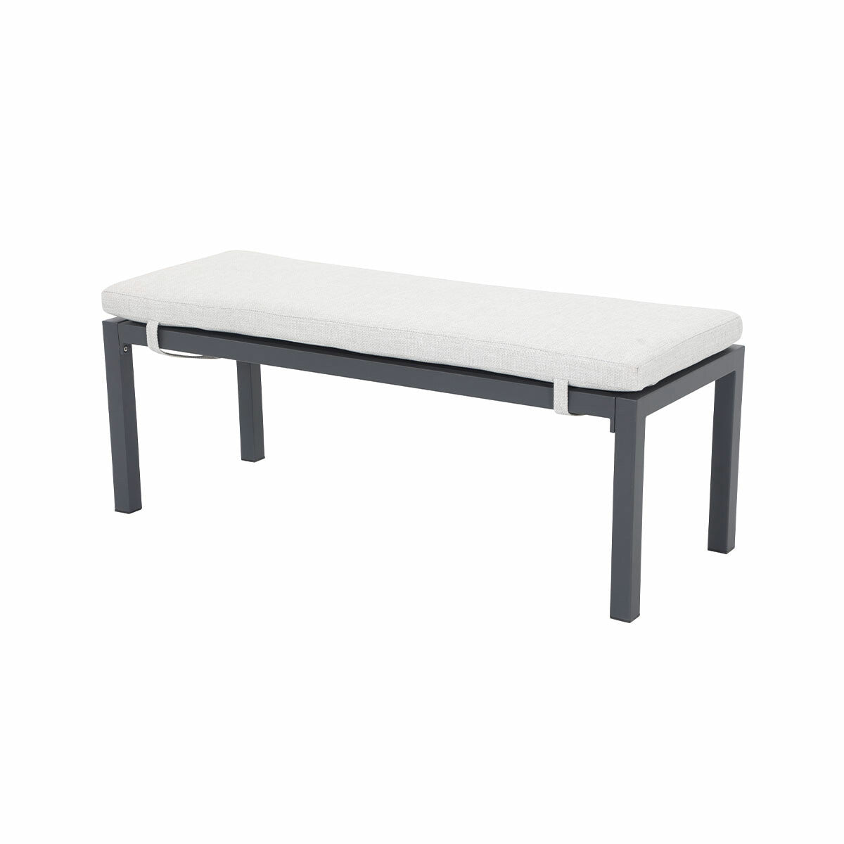 Garden Impressions sportbank Tarera donker grijs 120x45 cm