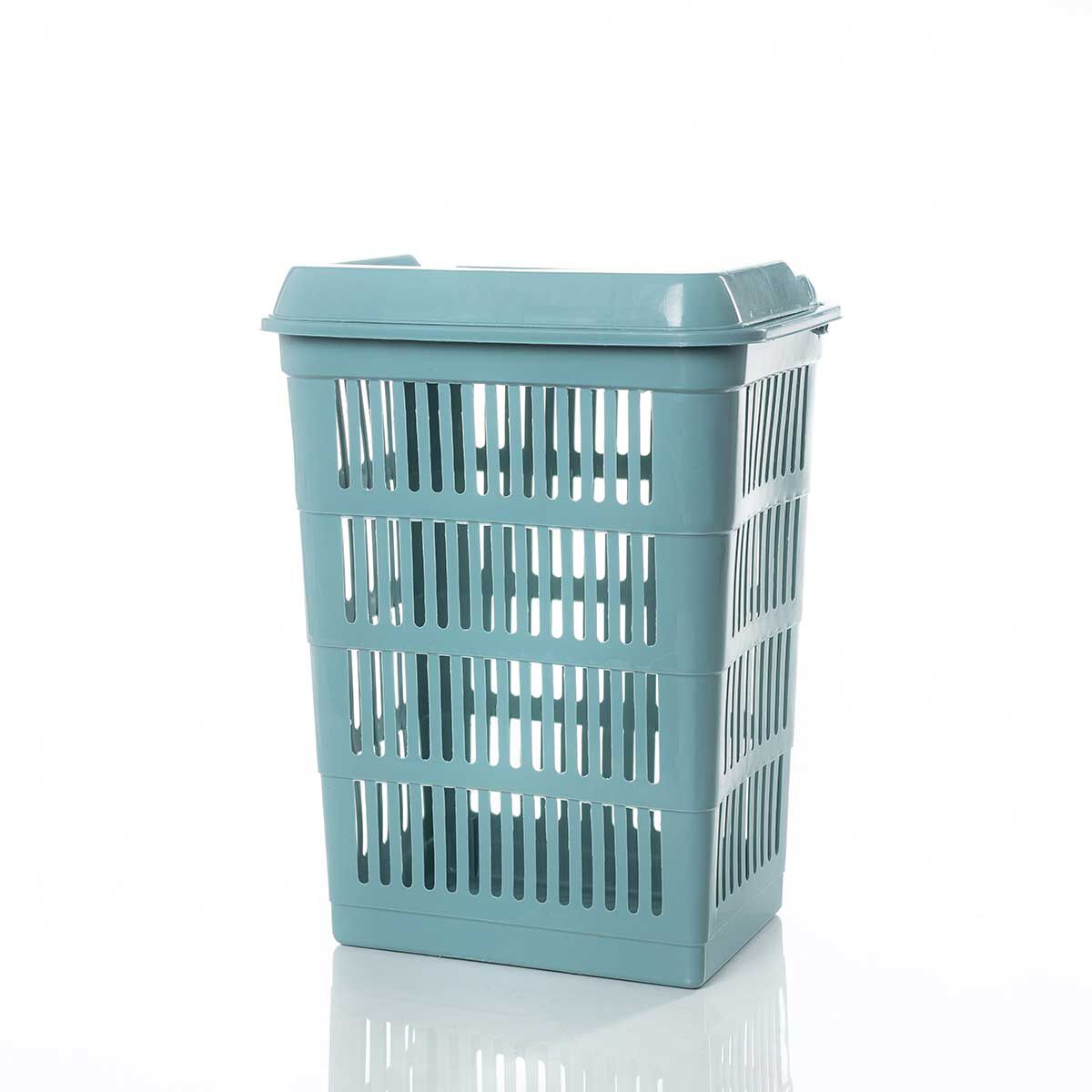 Cesto de roupa wc azul SAND com tampa