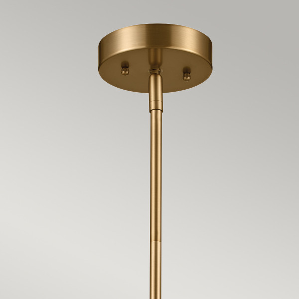 Lampa wisząca szczotkowany naturalny mosiądz LUELLA 3xE14x40W Kichler