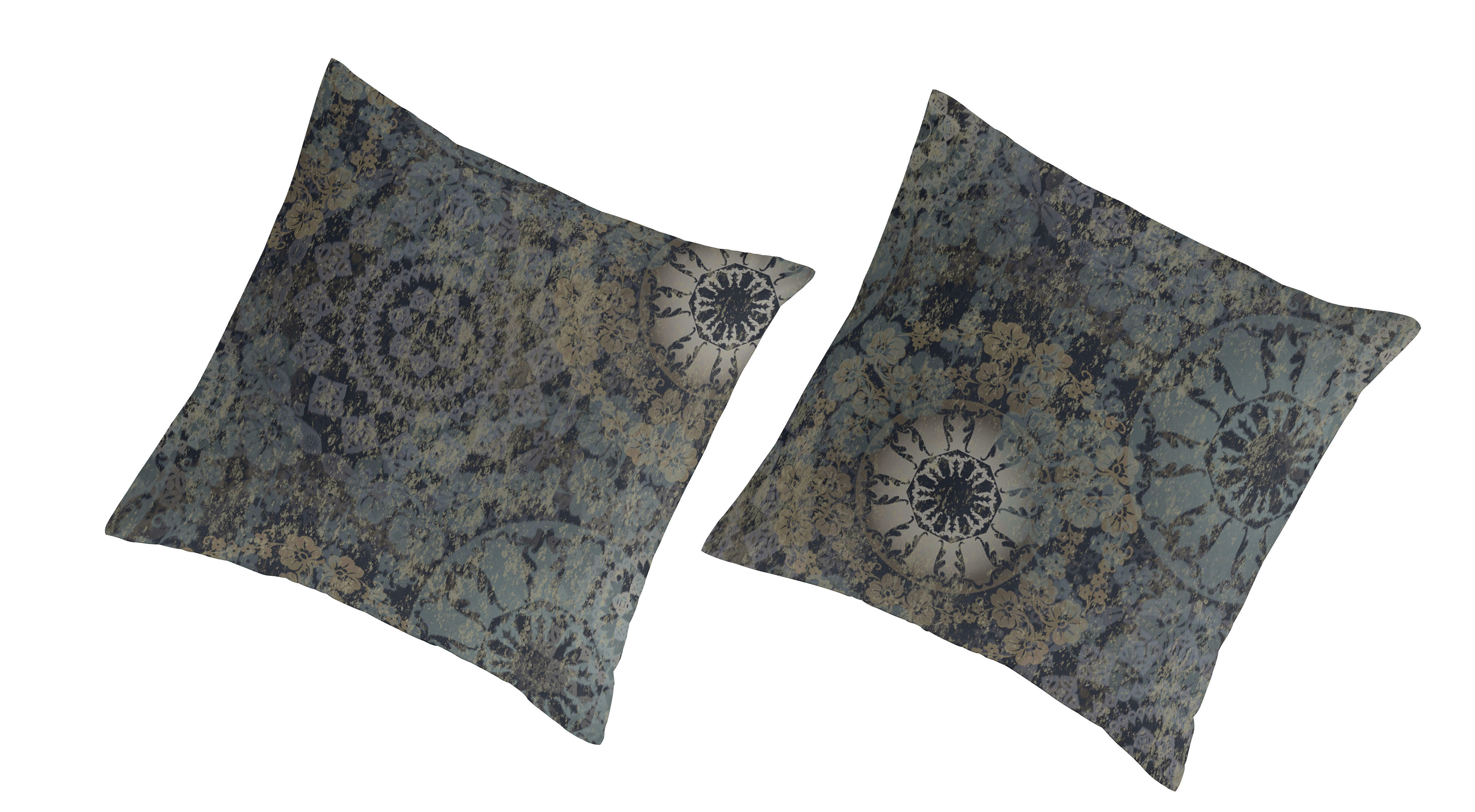 EIDER TO - 2 taies d'oreiller en coton bicolore 65x65