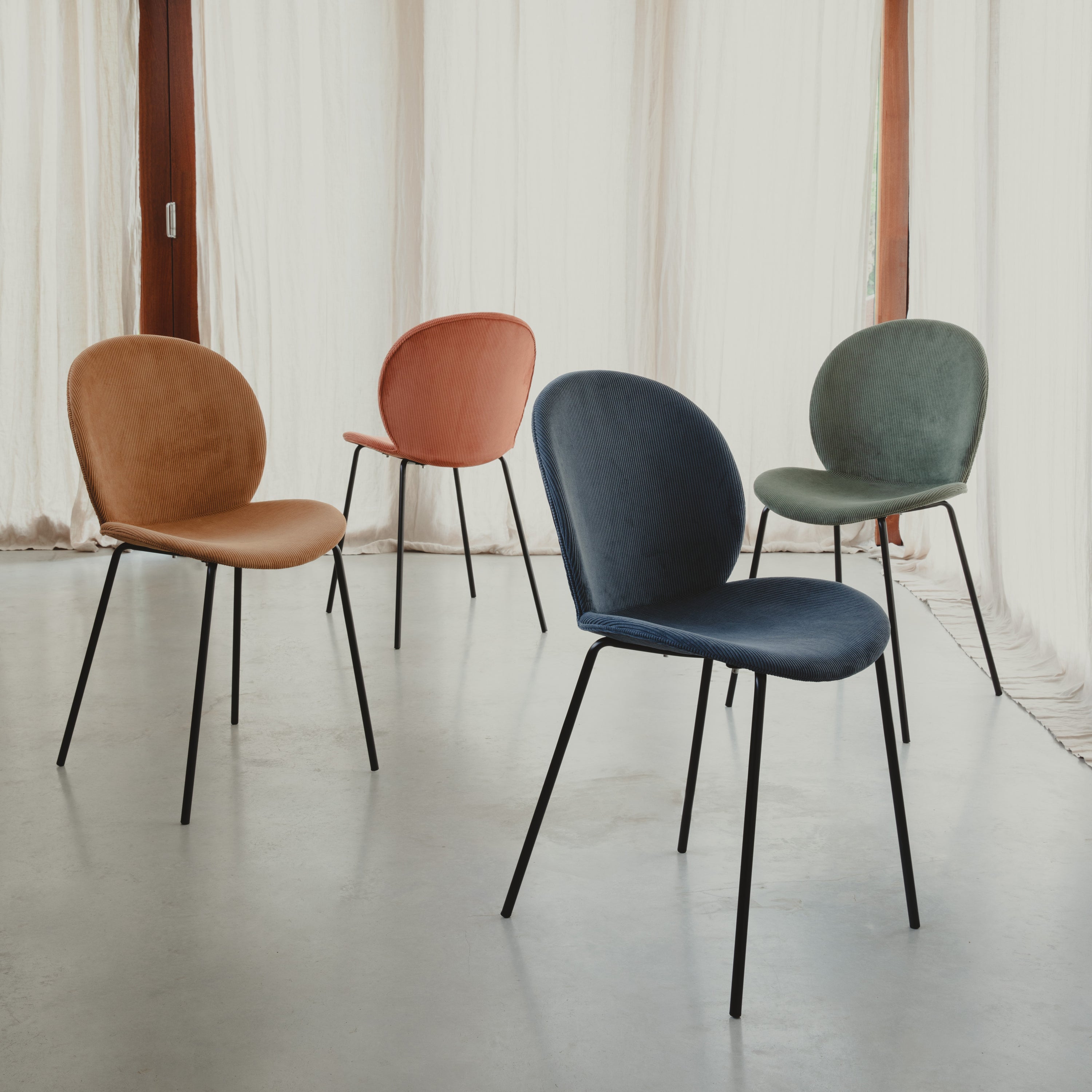 Zuiver Bonnet Eetkamerstoel - Okergeel