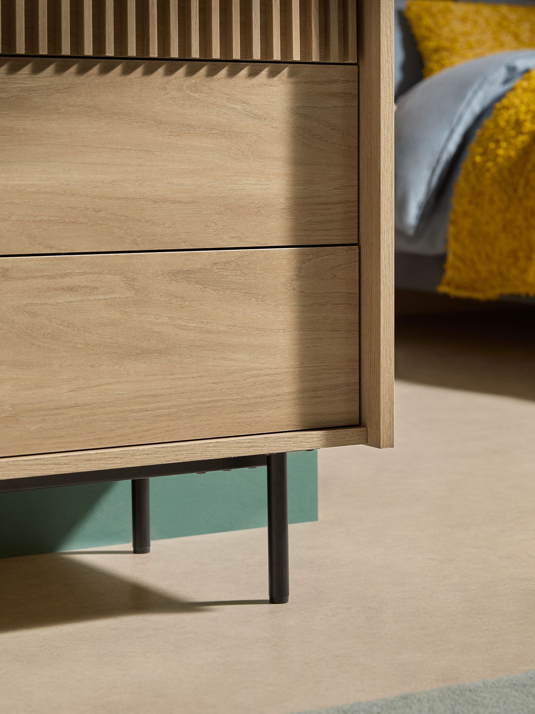 Blaze 3 Drawer Chest of Drawers in Oak Effect