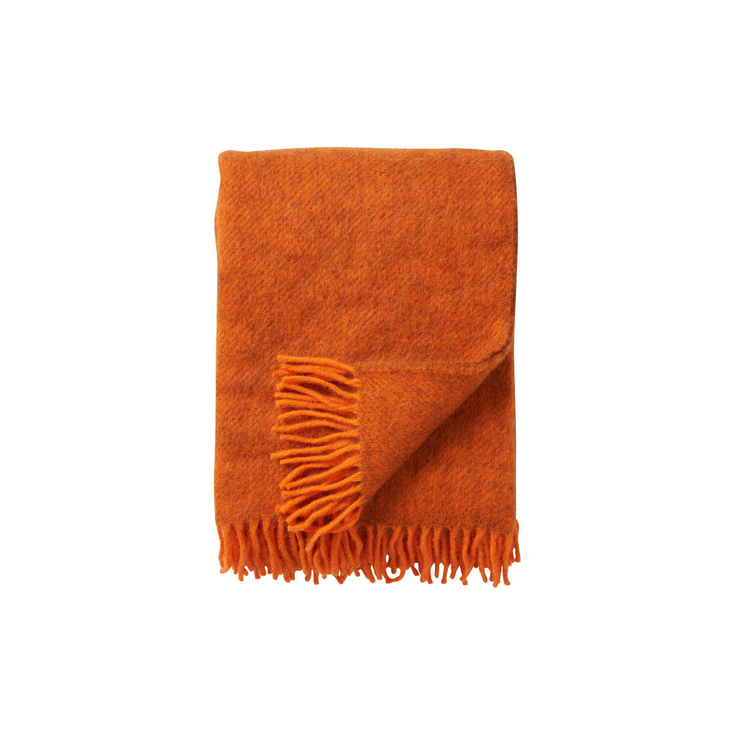 Gotland uld plaid, orange