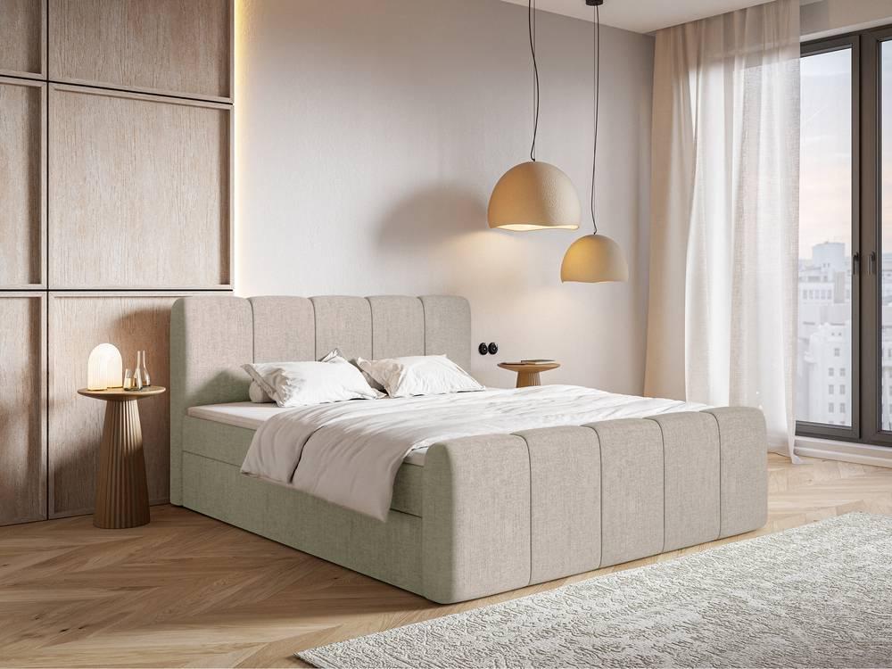 Boxspring Chloe 200x200 chenille met opbergruimte