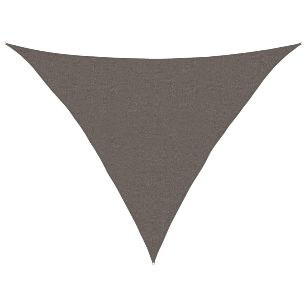 Żagiel przeciwsłoneczny, 160 g/m², antracyt, 2,5x2,5x3,5m, HDPE