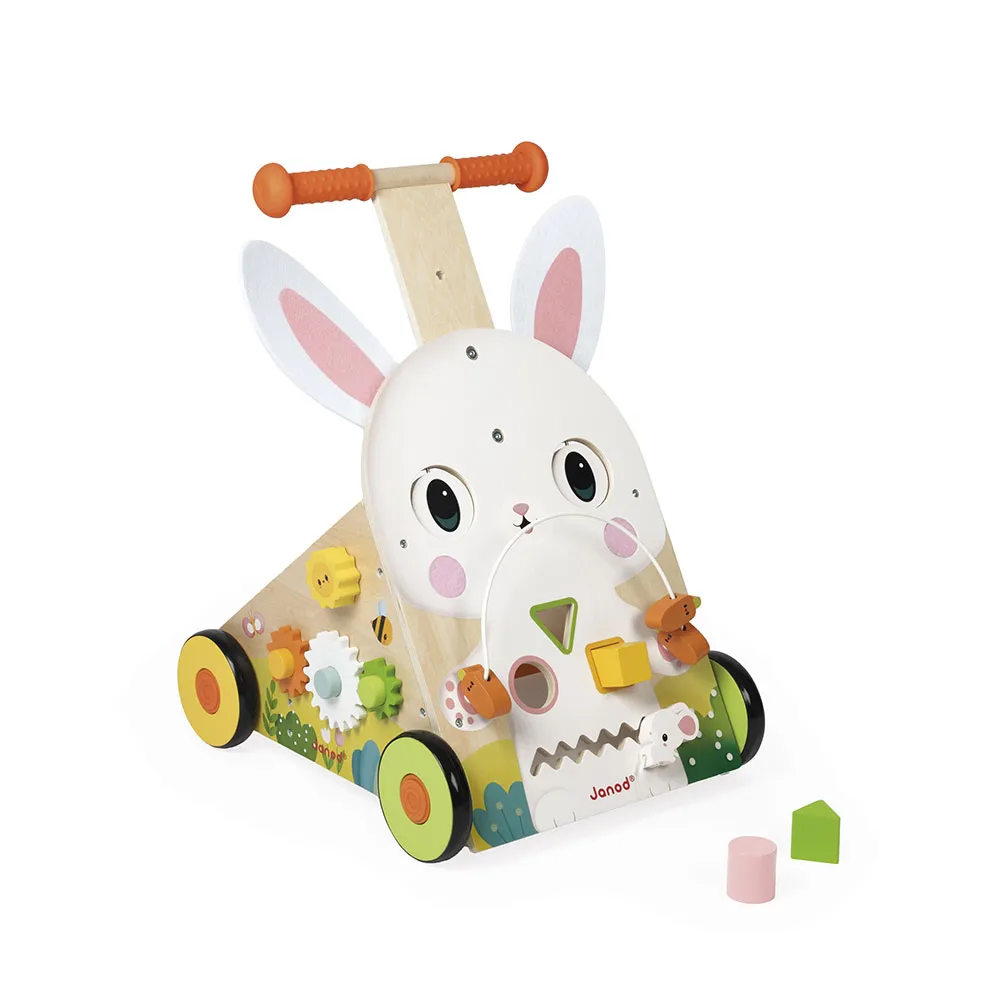 Janod Farm Rabbit Baby Walker