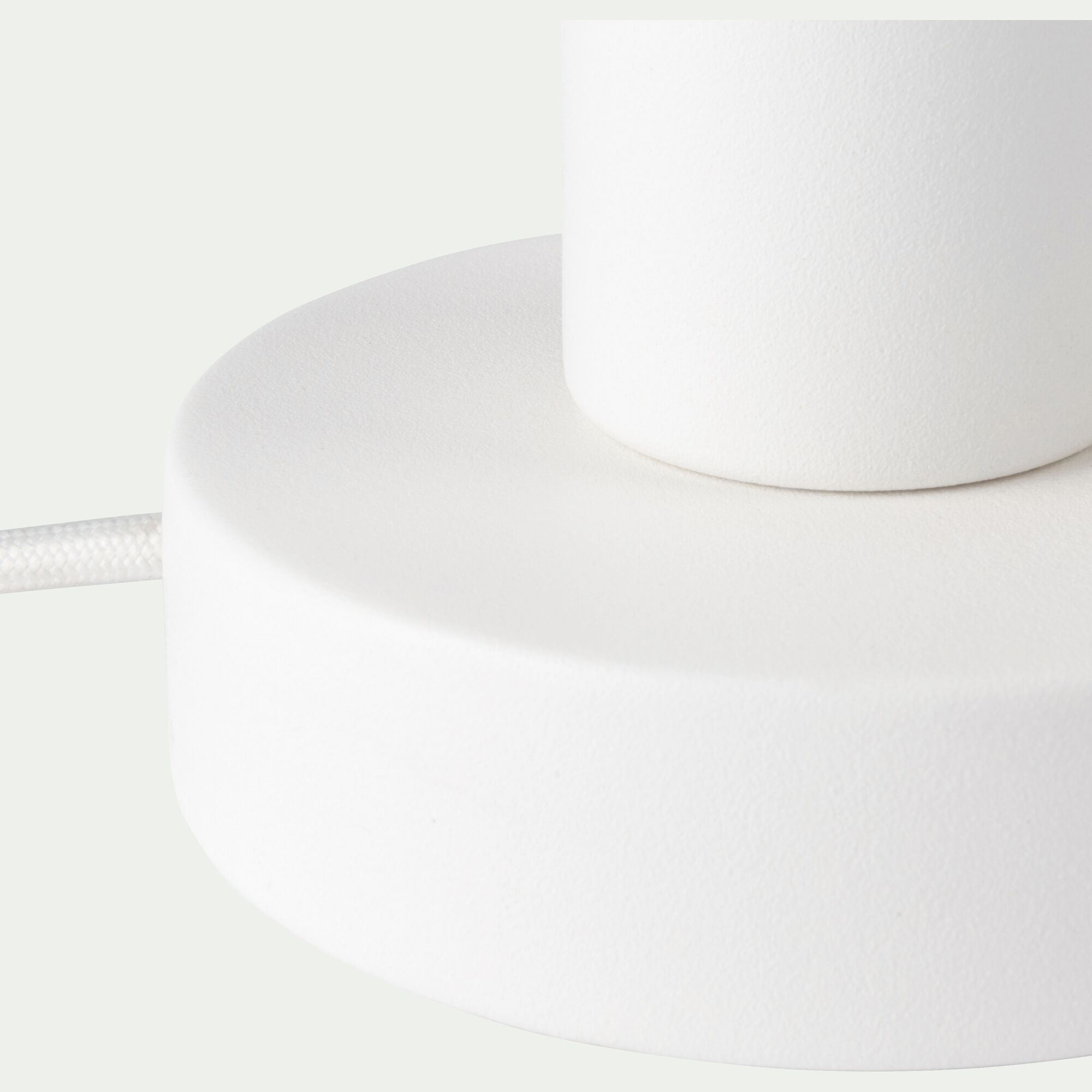ODERA - Lampe applique en métal blanc D10xH9cm