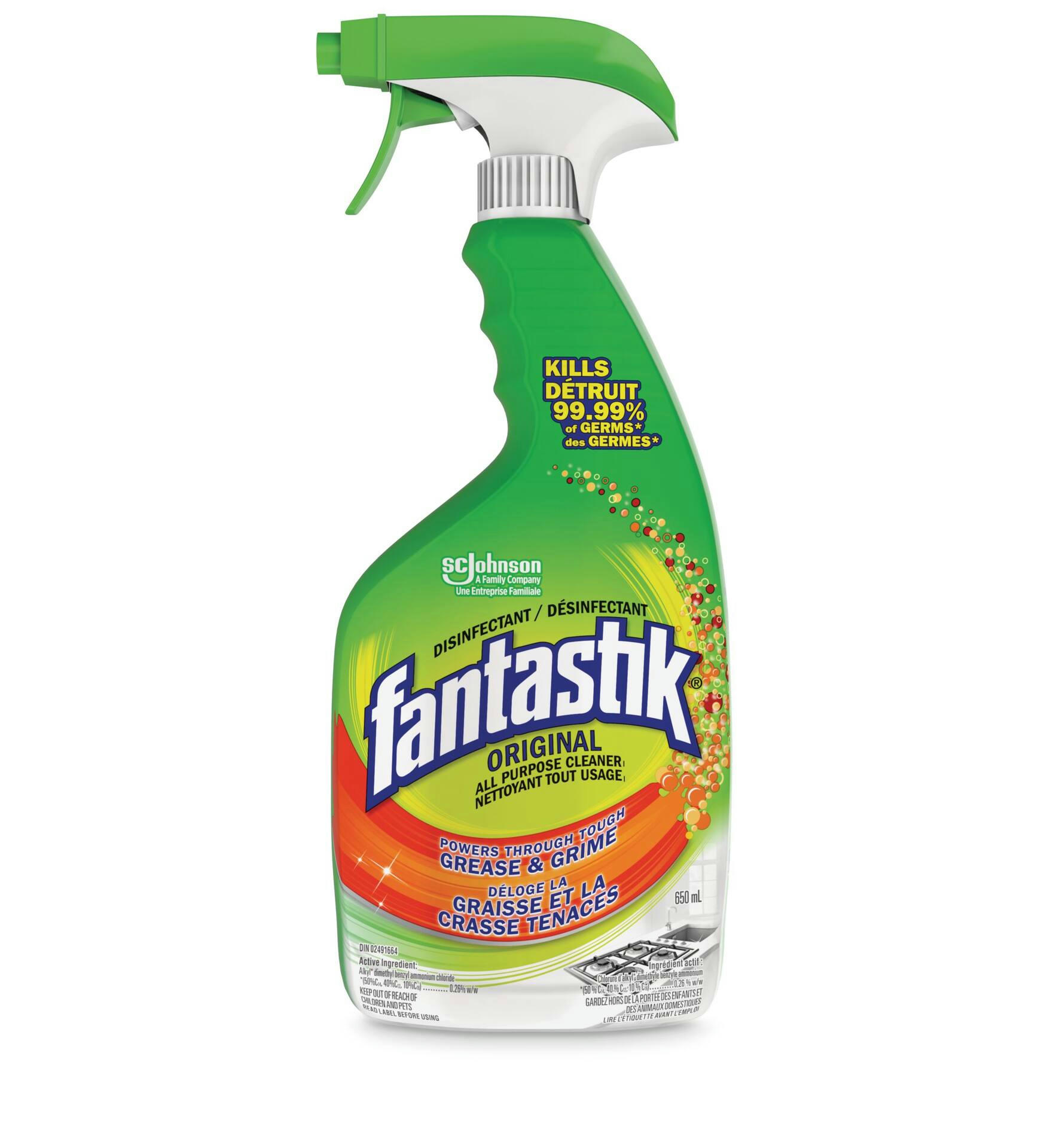 Fantastik Original All-Purpose Disinfectant Cleaner, Citrus Scent, 650-mL