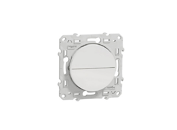 Bouton poussoir ODACE blanc à 2 boutons montée/descente pour volet - SCHNEIDER ELECTRIC - S526207