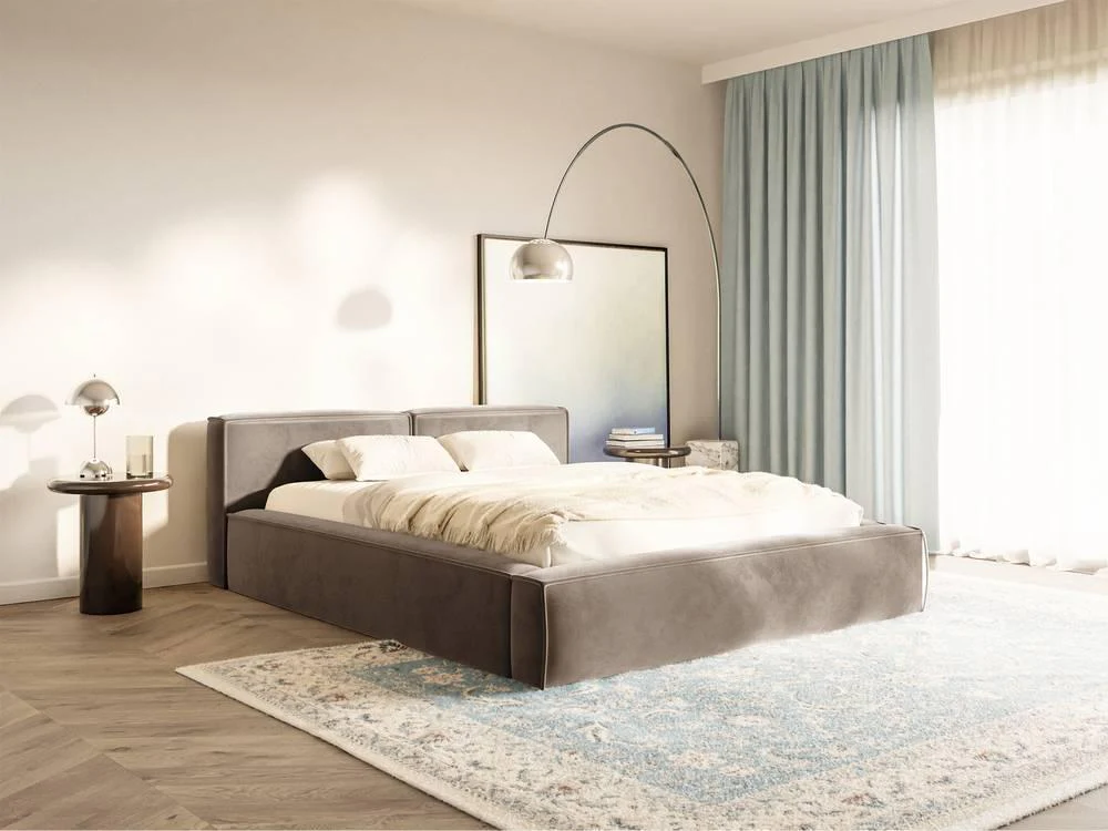 Bedframe Remera Slim velvet 140 x 200 cm