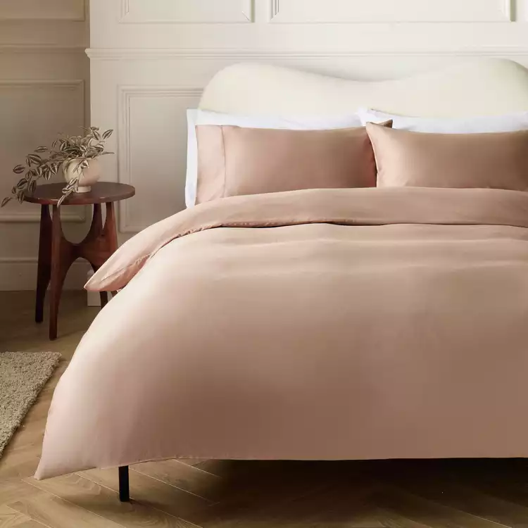 Habitat 400TC Stitch Detail Mocha Bedding Set - Single