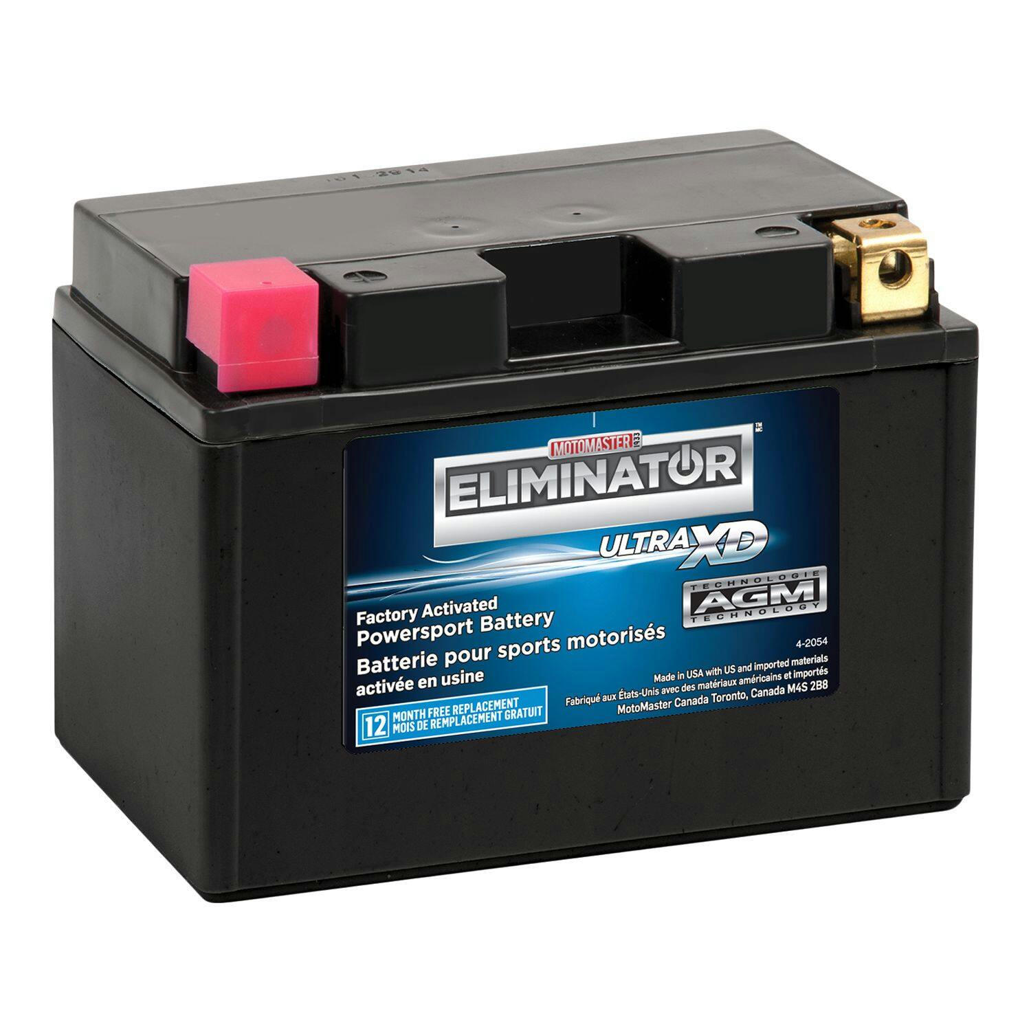 MOTOMASTER ELIMINATOR AGM Factory-Activated Powersports Battery, ETZ14S