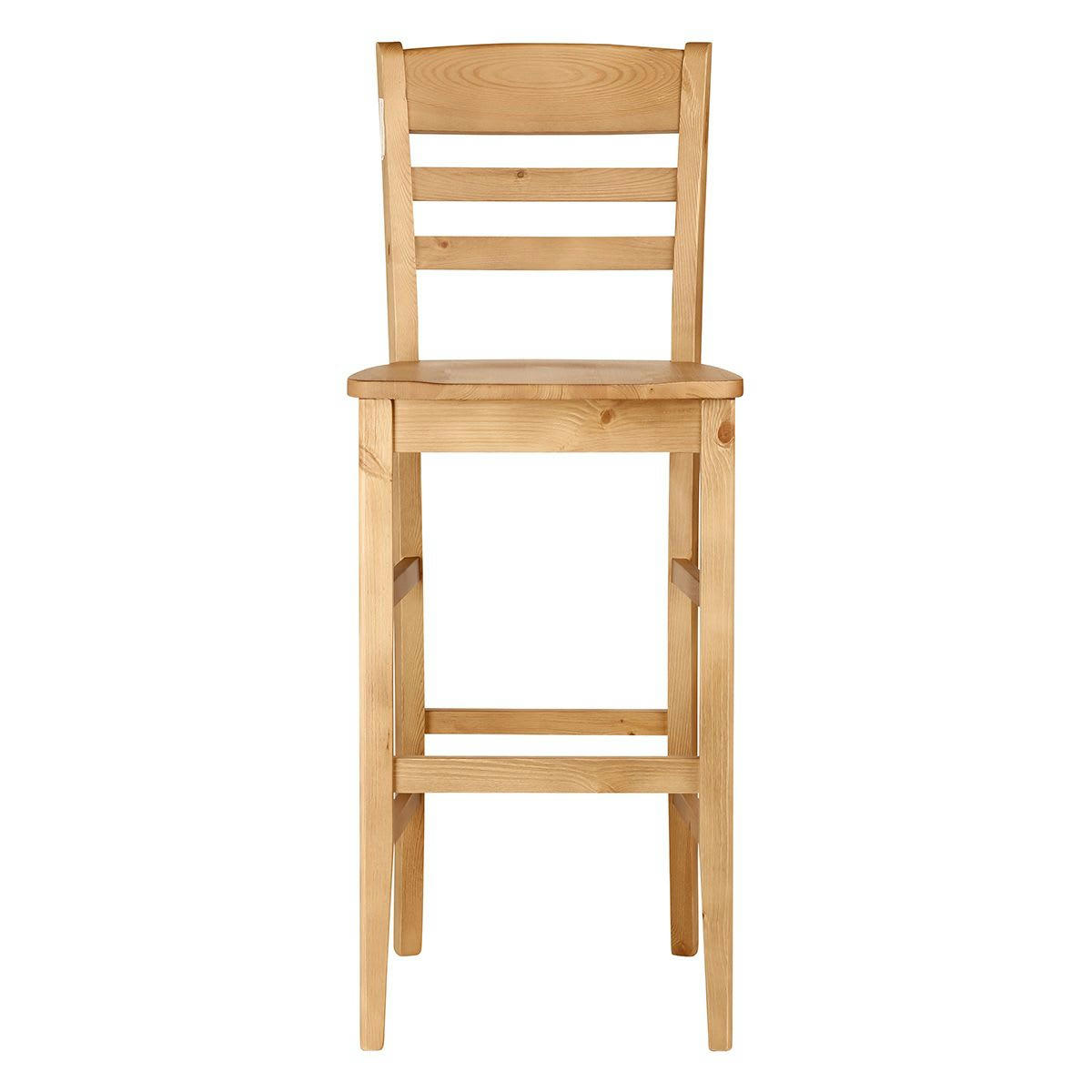 AVORIAZ - Chaise de bar à barreaux en pin massif