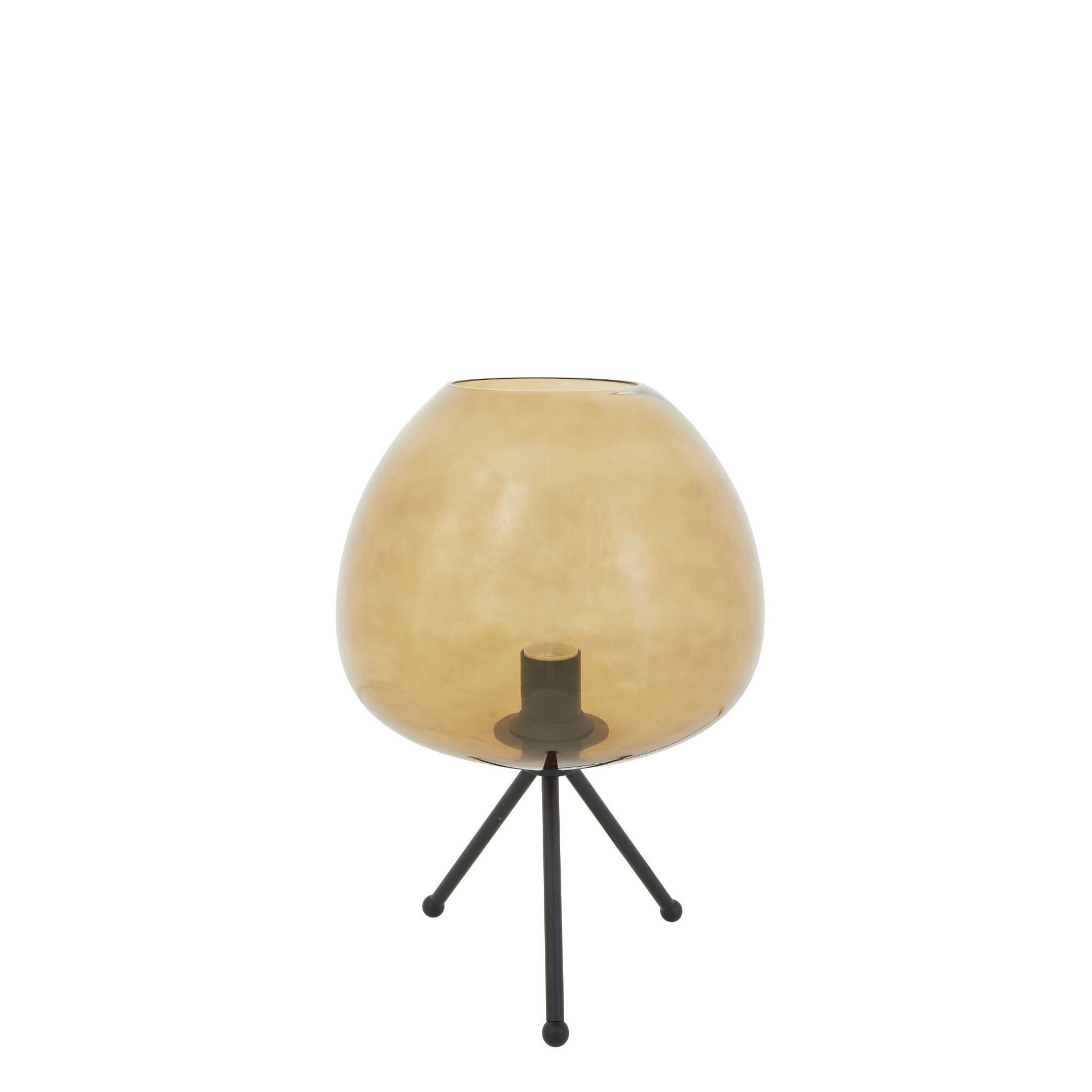 Light & Living tafellamp Mayson - bruin - Ø30cm