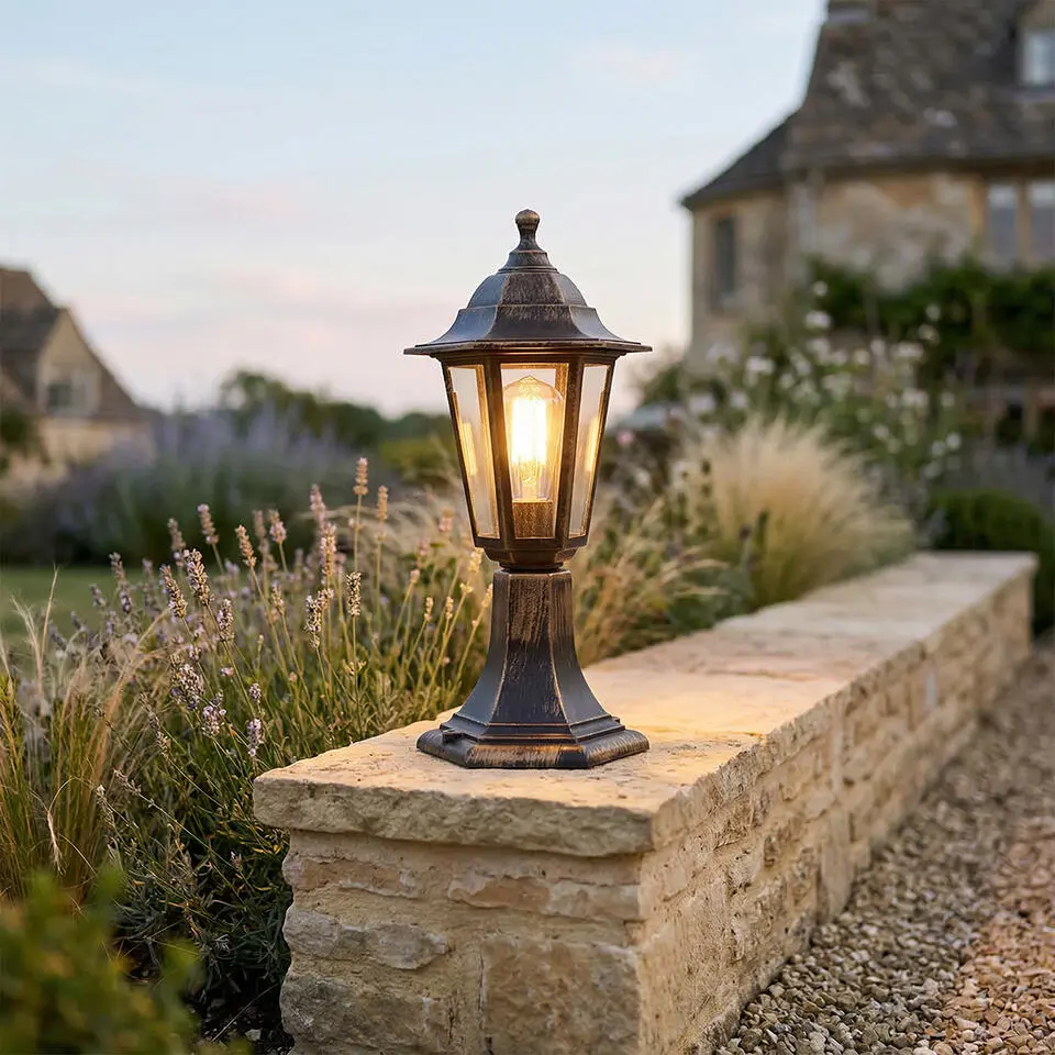 Qazqa vloerlamp new haven goudkleurig e27