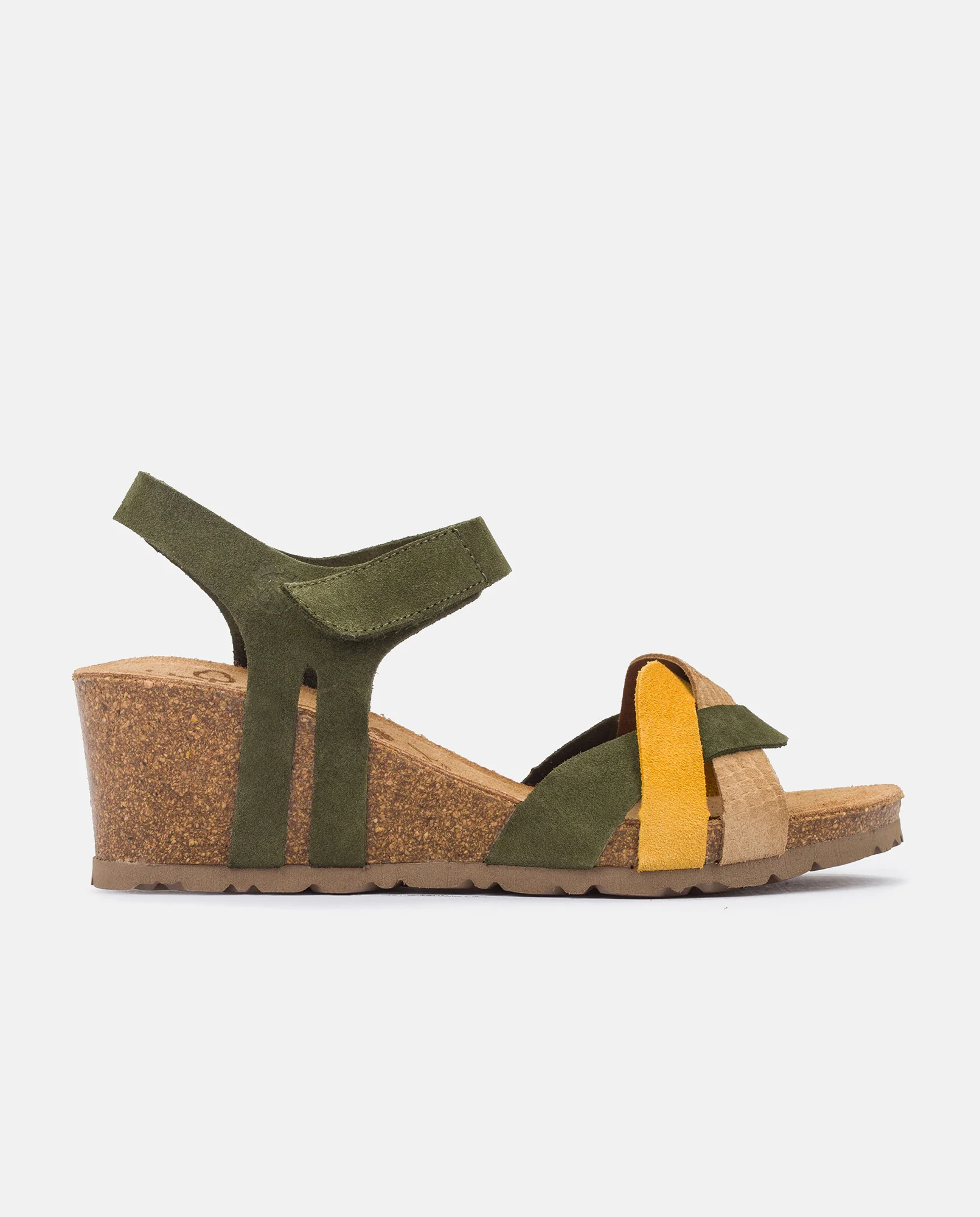 Sandalia de cuña Cadiz 140 verde