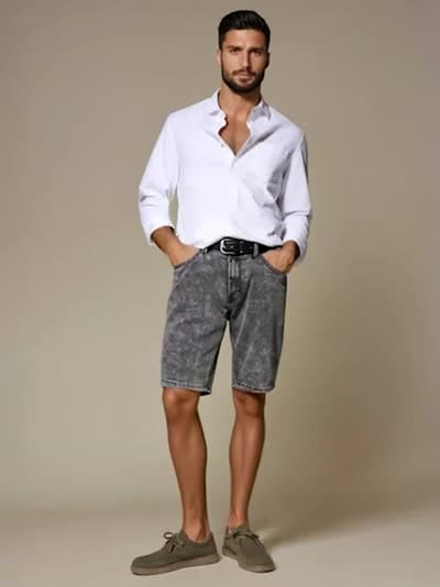 Szorty jeansowe slim