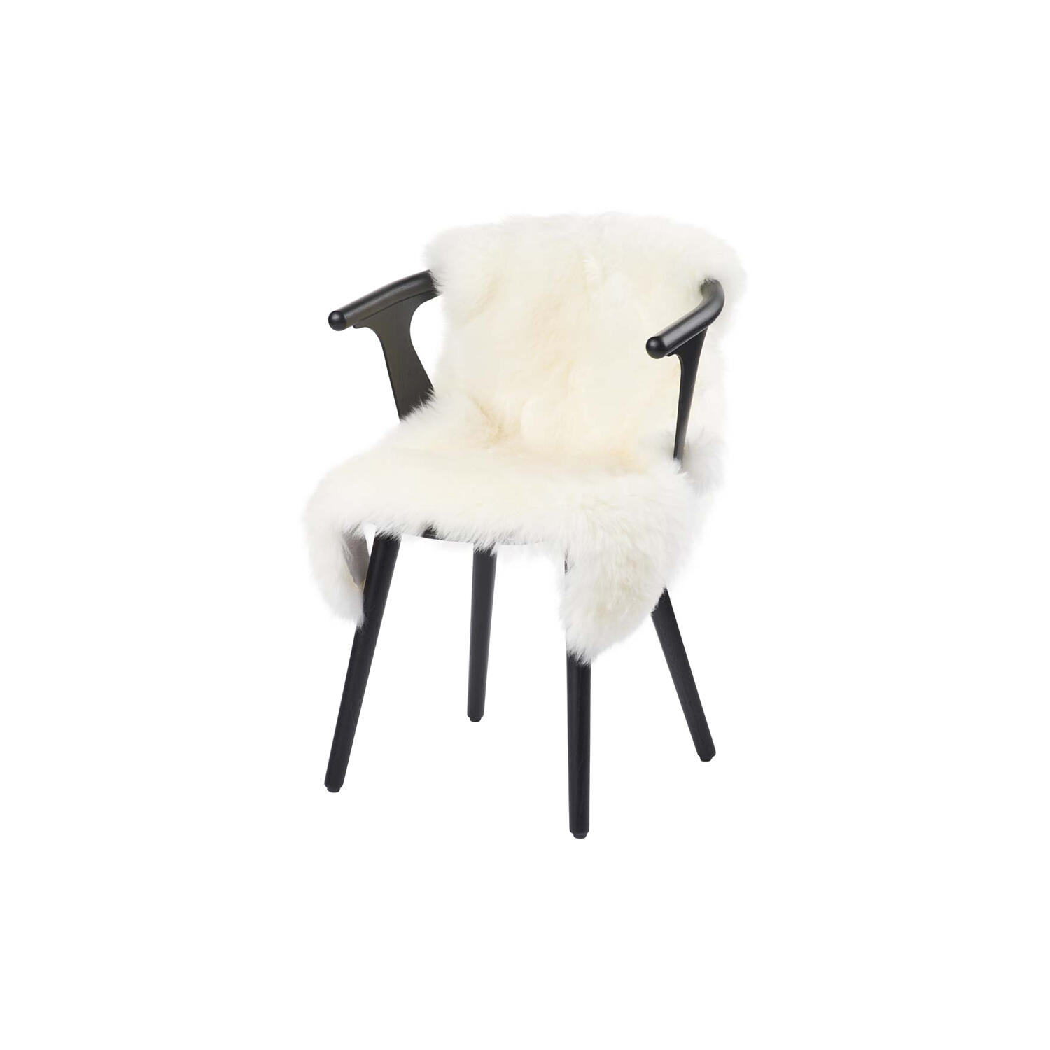 Newzealandsk Premium langh&aring;ret lammeskind, ivory