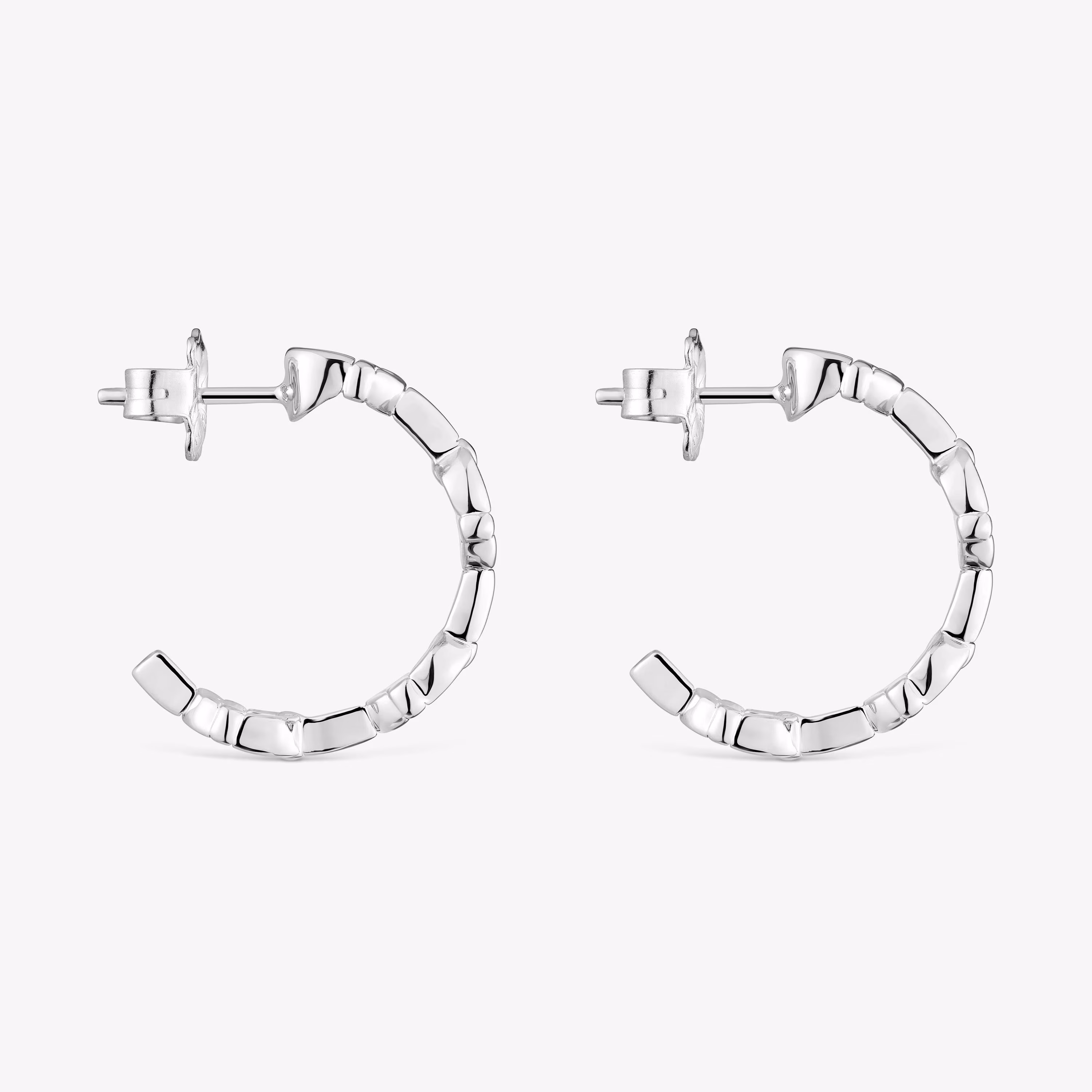 Pendientes de aro logo de plata 17,4 mm TOUS MANIFESTO