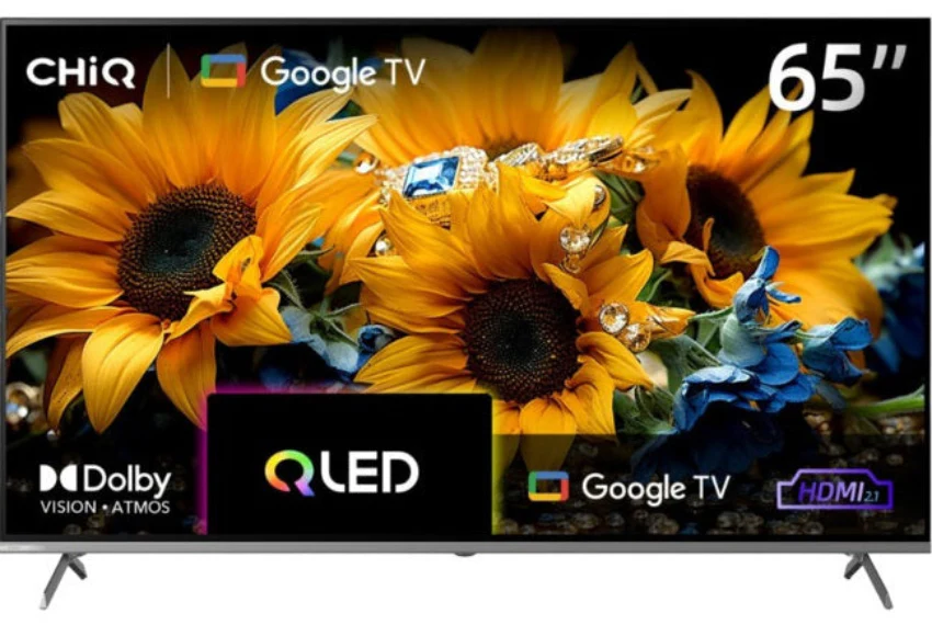 CHIQ TV 65Inch QLED UHD, Smart Google TV, 4HDMI & 2USB, 120Hz, Dolby Vision, HDR10+